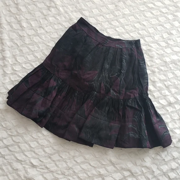 Cynthia Rowley Black Floral Skirt - Picture 2 of 6
